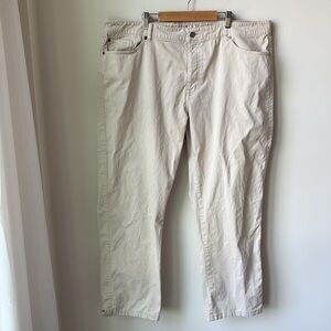 Peter Millar Mens Business Casual Pants in Cream Stretch Office Work Size 42